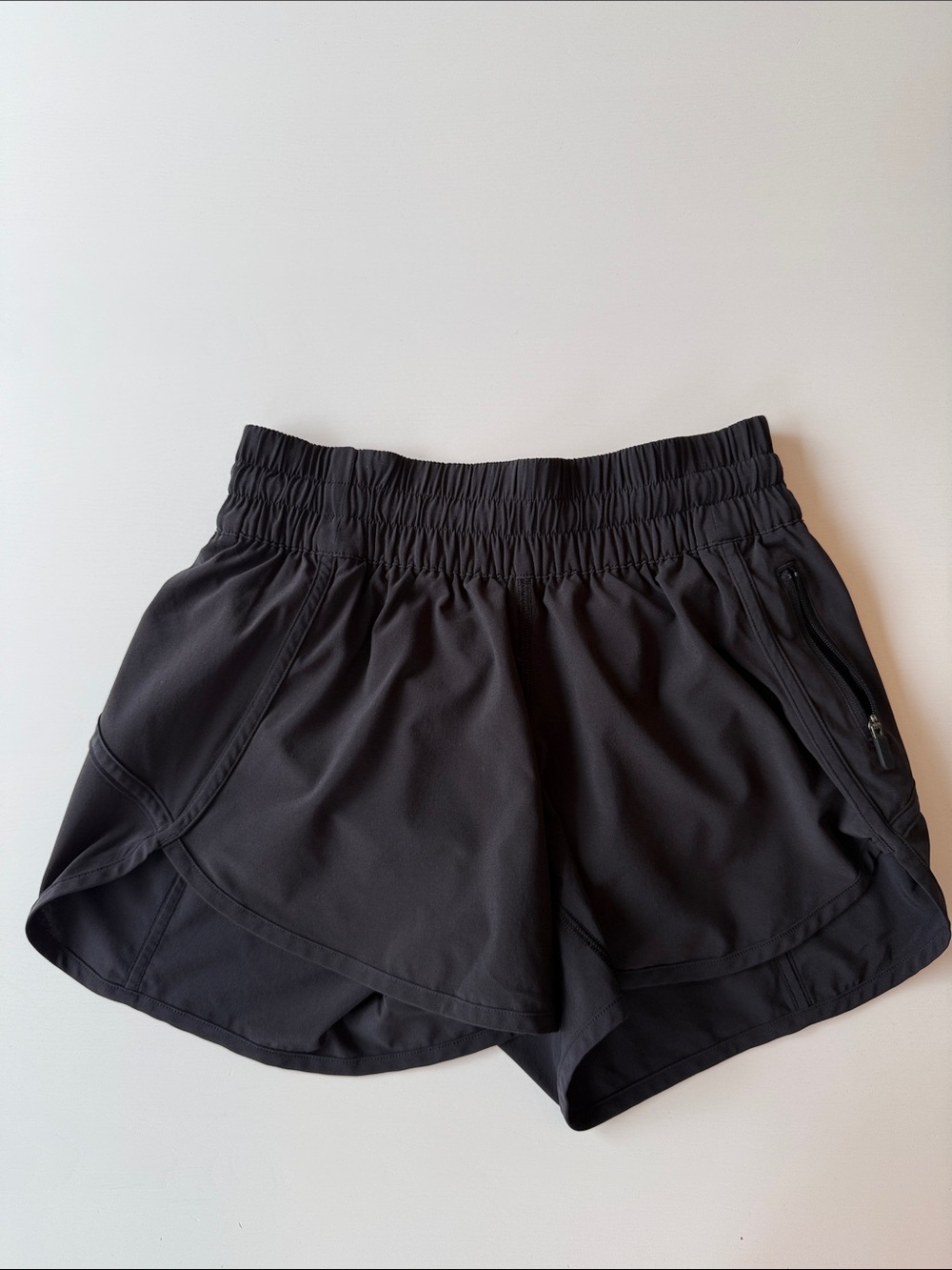 lululemon athletica Black Running Shorts with Zip Pocket